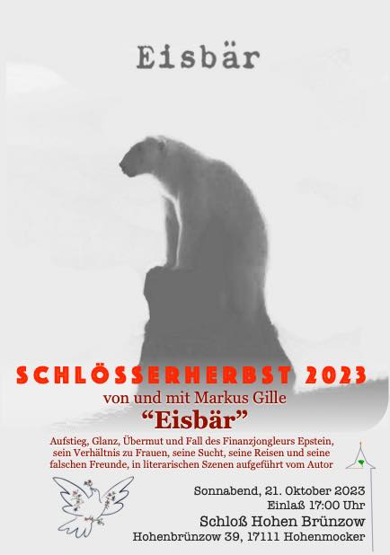 Schlo Hohen Brnzow - Der Schlsserherbst 2023 - Theater