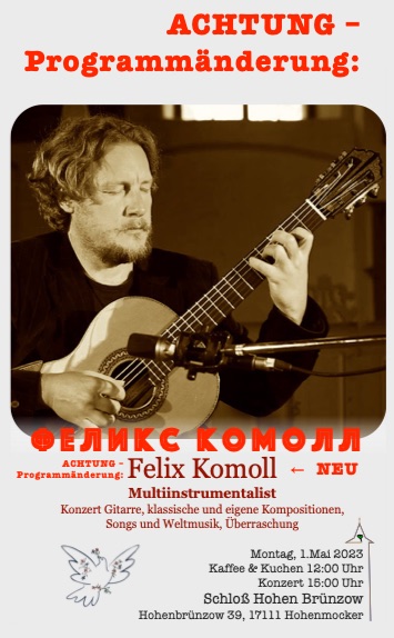 NEU / Programmnderung: Felix Komoll